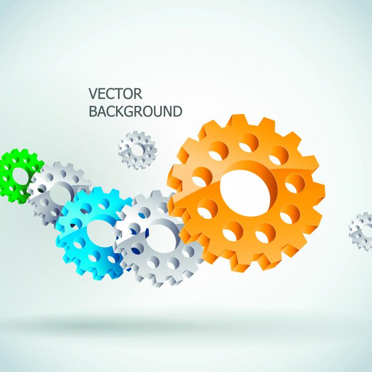 free vector Gear chains vector